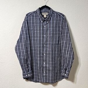 Duluth Trading Co Shirt Mens XL Wrinkle Fighter Button Down Long Sleeve w Pocket